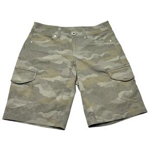 Kuhl Womens Camo Cargo Shorts Size 2 Outdoor Adventure Hiking Fishing
